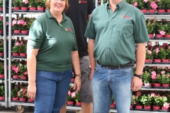 Petra und Michael Hannen mit Sohn und Betriebsnachfolger Jonas boten den zahlreichen Besuchern einen Blick hinter die Kulissen ihres Gartenbaubetriebes.
