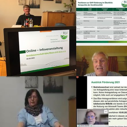 nkelhag (oben l.), Monika Tombers (l.), Dr. Bernd Lüttgens (oben r.) und Ulrich Timmer (r.) standen den Landwirten Rede und Antwort. Foto: Sarah Ötztürk